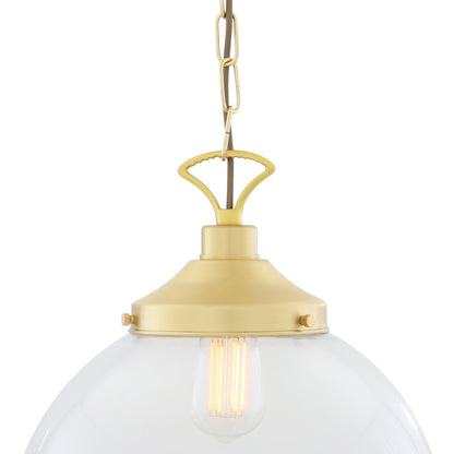 Riad Clear Glass Globe Pendant Light