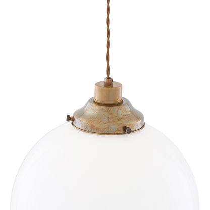 Gentry Opal Glass Globe Pendant Light