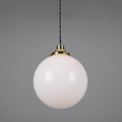 Gentry Opal Glass Globe Pendant Light