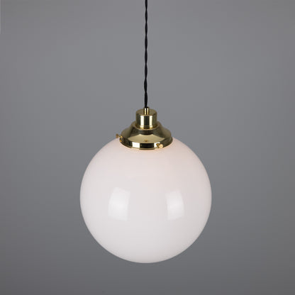 Gentry Opal Glass Globe Pendant Light