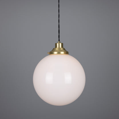 Gentry Opal Glass Globe Pendant Light