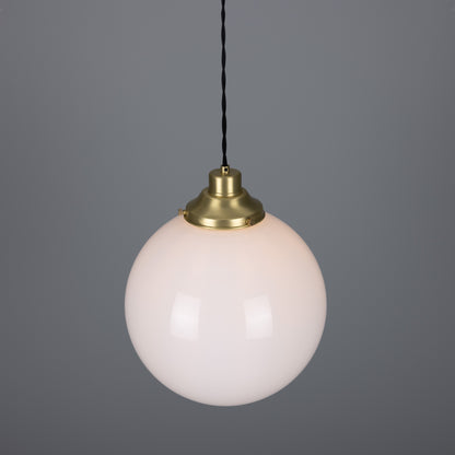 Gentry Opal Glass Globe Pendant Light