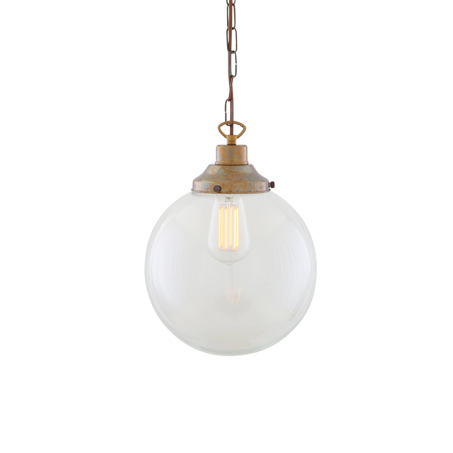 Riad Clear Glass Globe Pendant Light