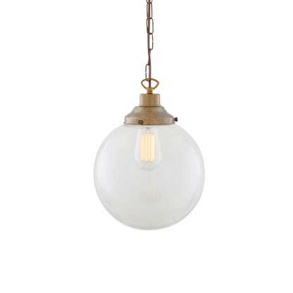 Riad Clear Glass Globe Pendant Light