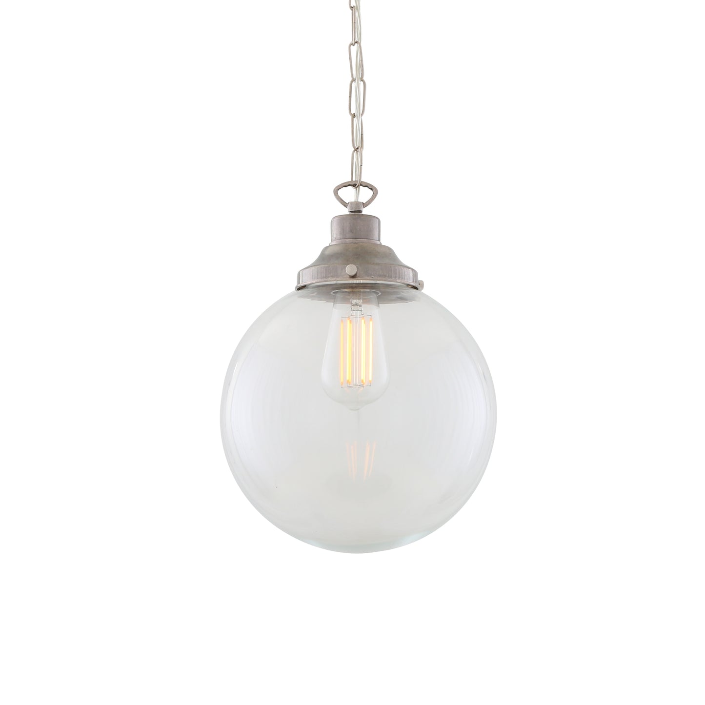 Riad Clear Glass Globe Pendant Light