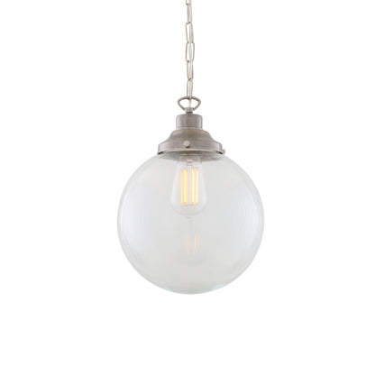 Riad Clear Glass Globe Pendant Light