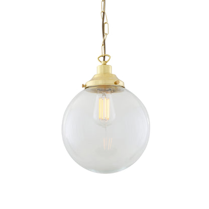 Riad Clear Glass Globe Pendant Light