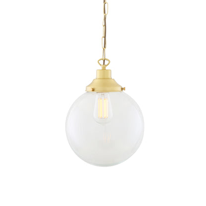 Riad Clear Glass Globe Pendant Light