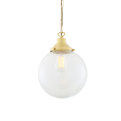 Riad Clear Glass Globe Pendant Light