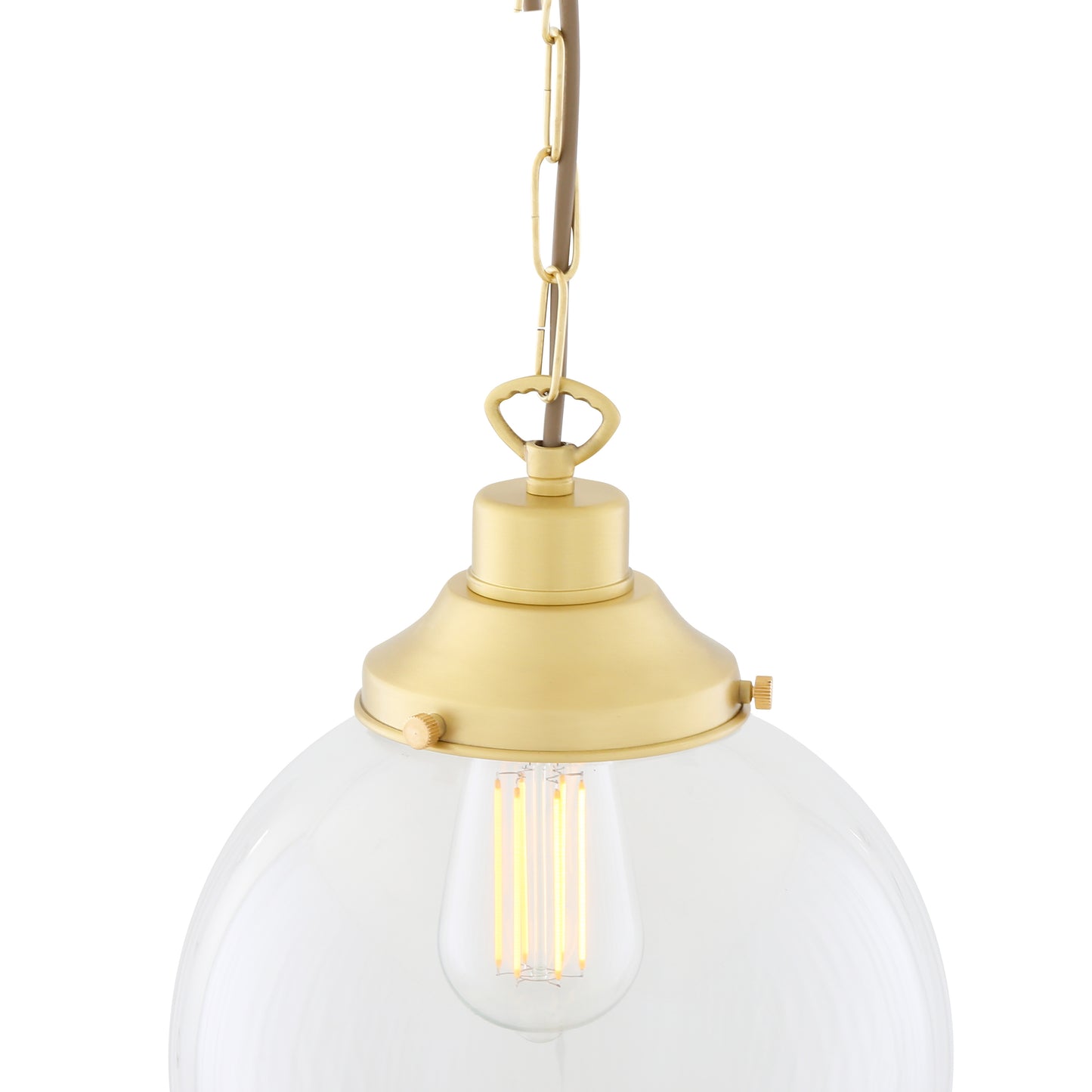 Riad Clear Glass Globe Pendant Light