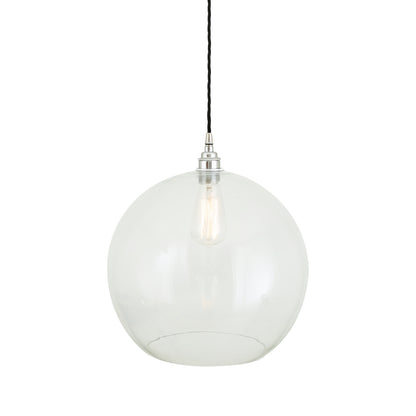 Eden Clear Open Glass Globe Pendant Light