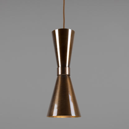 Amias Mid-Century Brass Pendant Light