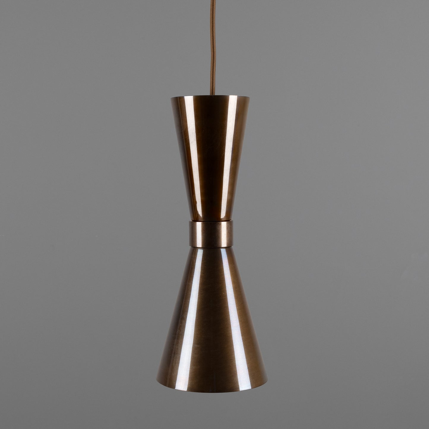 Amias Mid-Century Brass Pendant Light