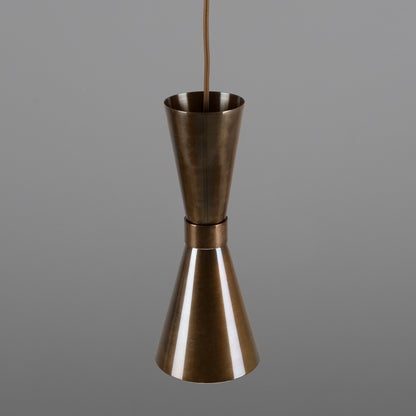 Amias Mid-Century Brass Pendant Light