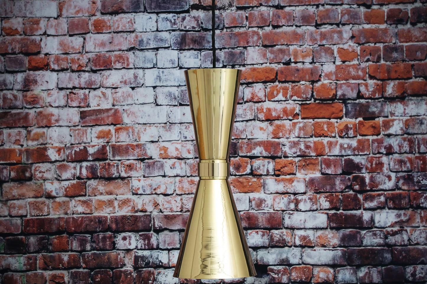 Amias Mid-Century Brass Pendant Light