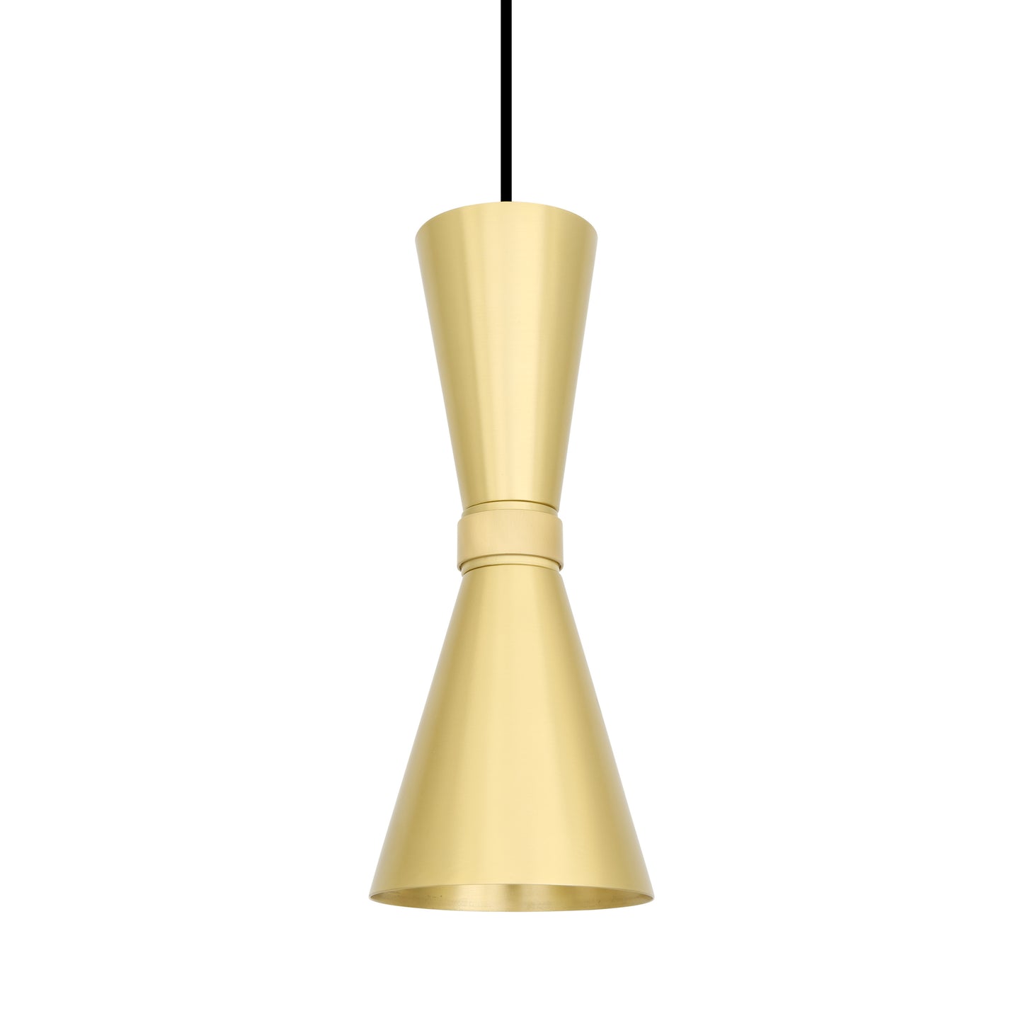 Amias Mid-Century Brass Pendant Light