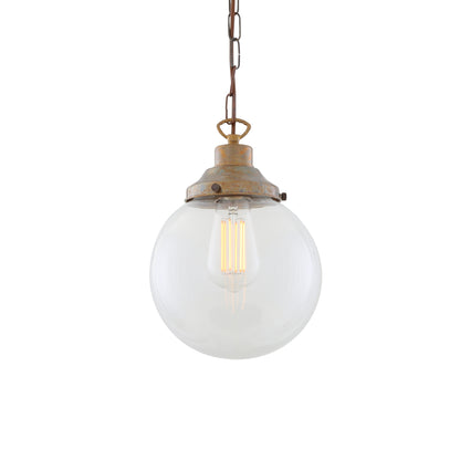 Riad Clear Glass Globe Pendant Light