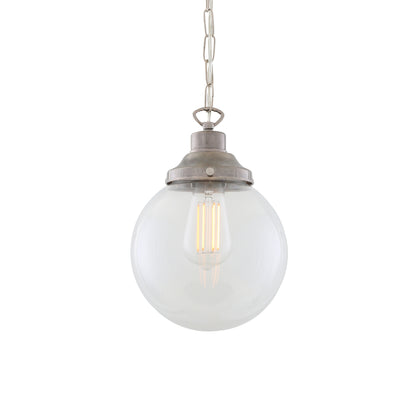 Riad Clear Glass Globe Pendant Light
