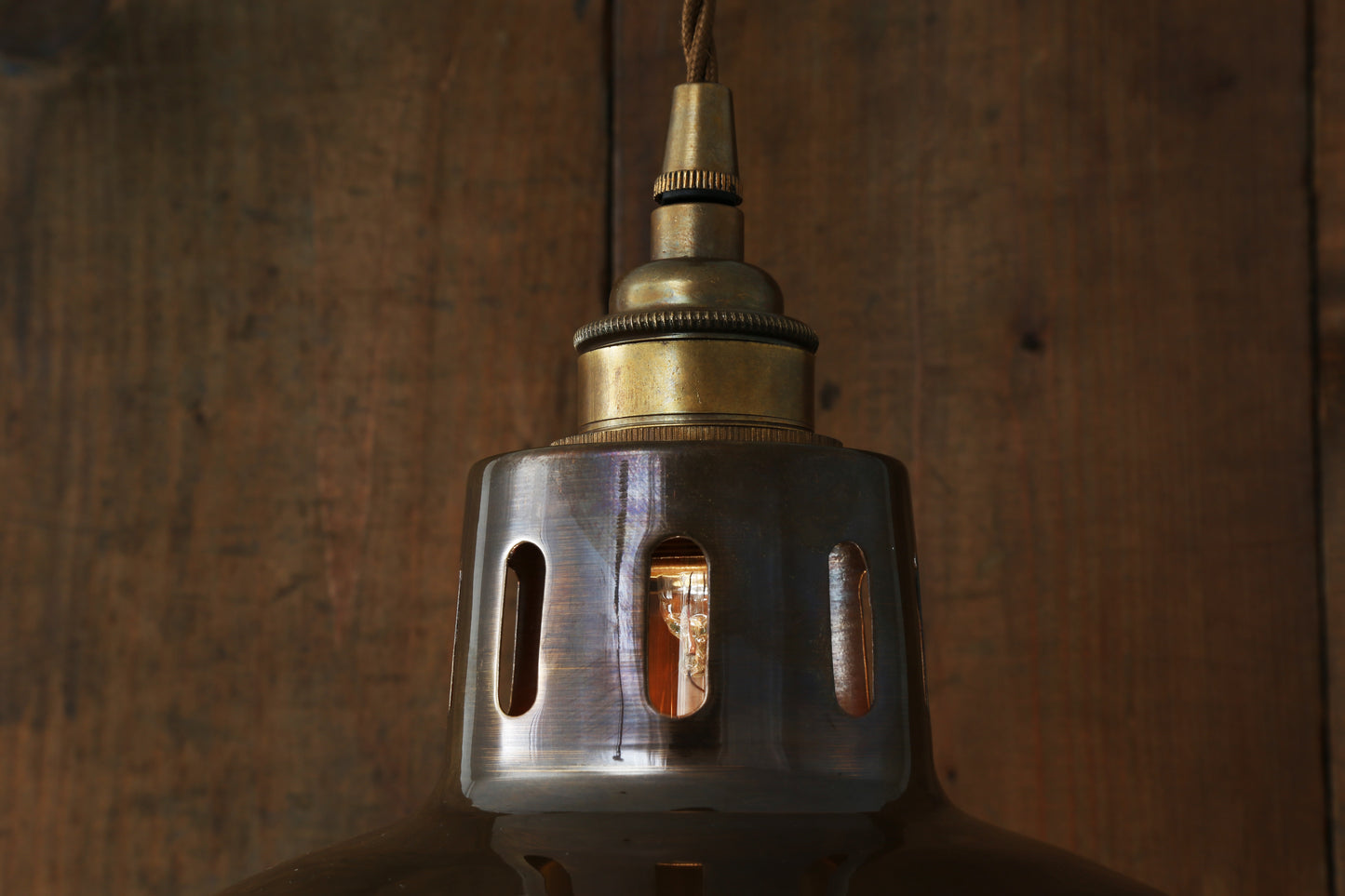 Paris Industrial Brass Pendant Light