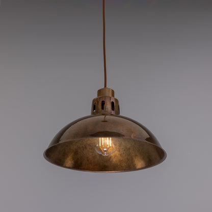 Paris Industrial Brass Pendant Light