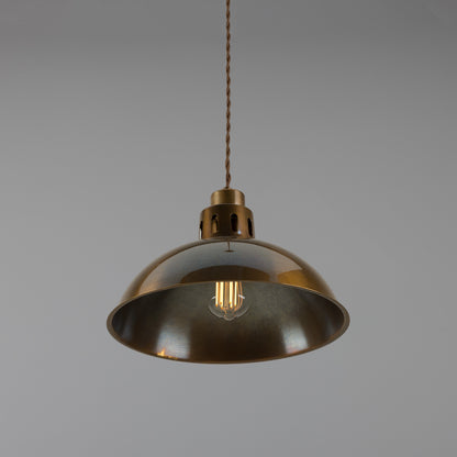 Paris Industrial Brass Pendant Light