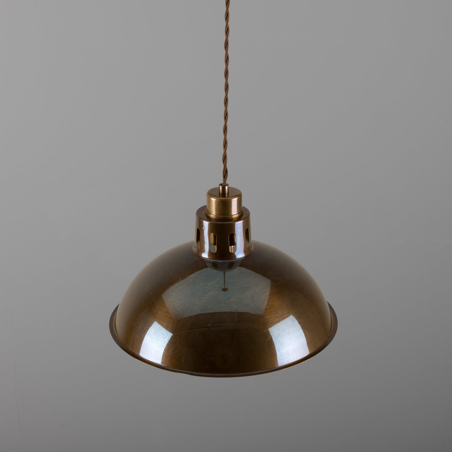 Paris Industrial Brass Pendant Light