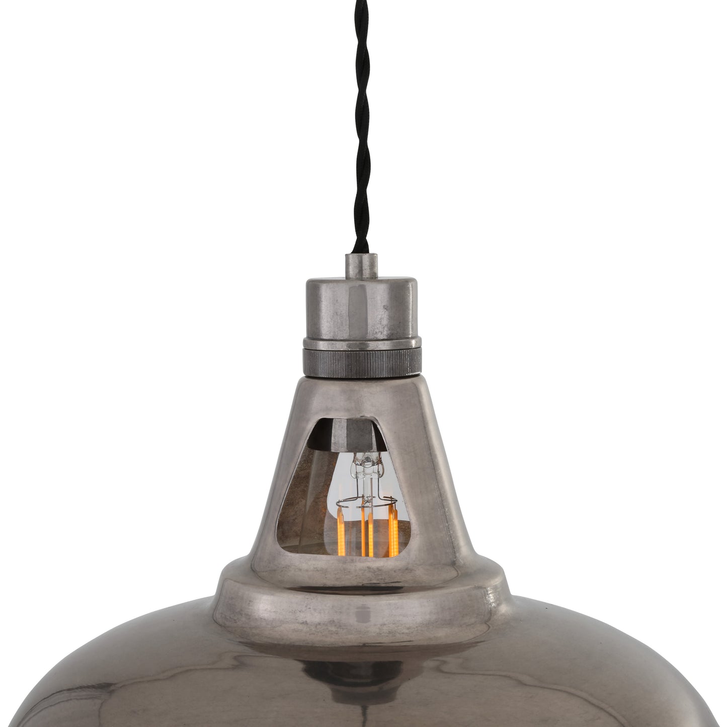 Geneva Vintage Brass Pendant Light