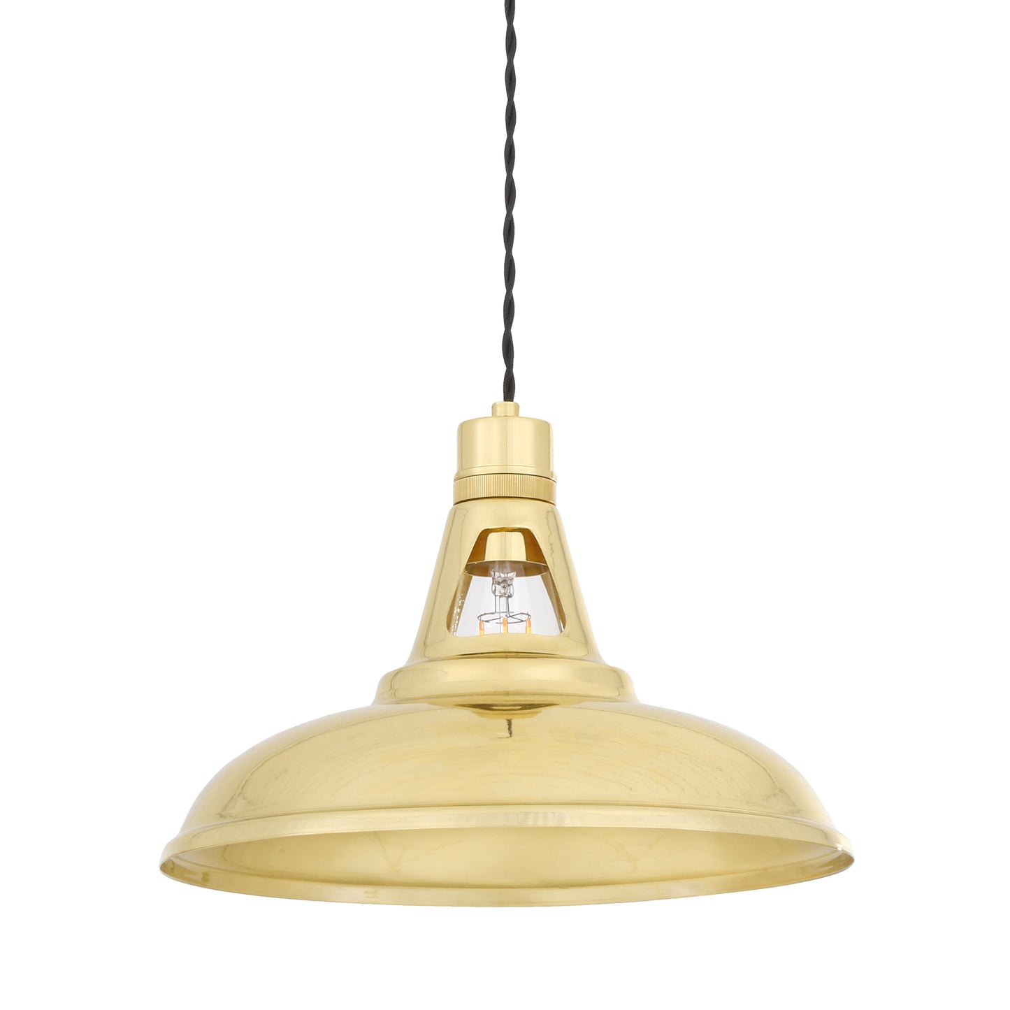 Geneva Vintage Brass Pendant Light