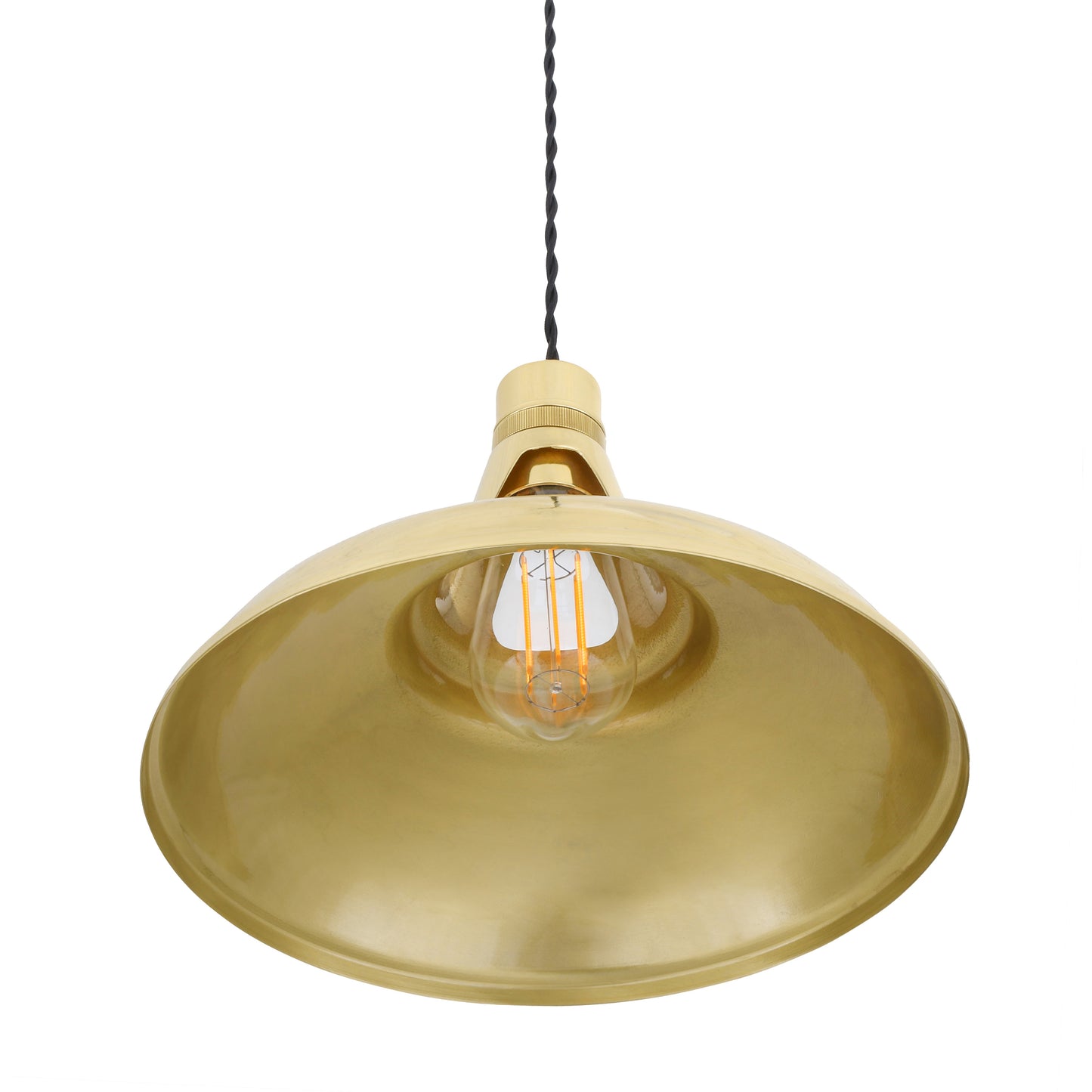 Geneva Vintage Brass Pendant Light