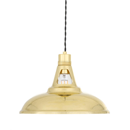 Geneva Vintage Brass Pendant Light