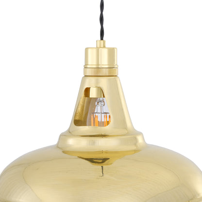 Geneva Vintage Brass Pendant Light