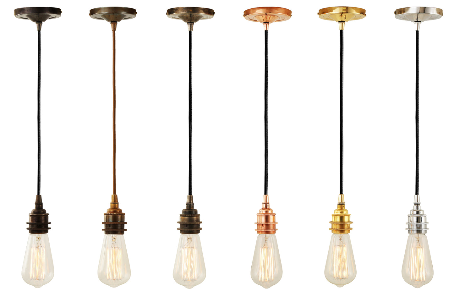 Dili Vintage Bare Bulb Pendant Light