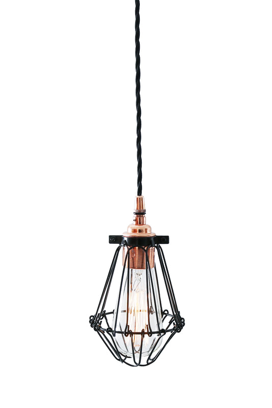 Juba Industrial Cage Copper Pendant Light