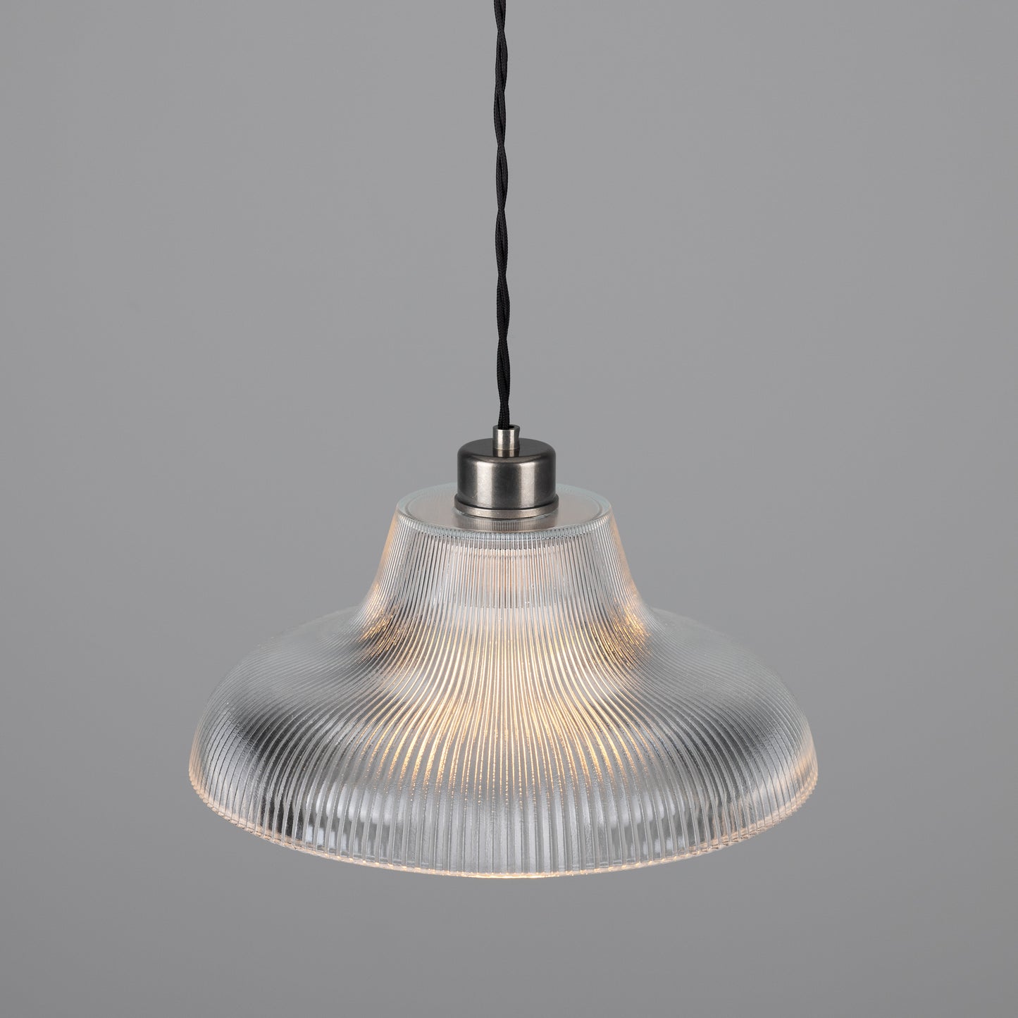 Mono Industrial Railway Glass Pendant Light