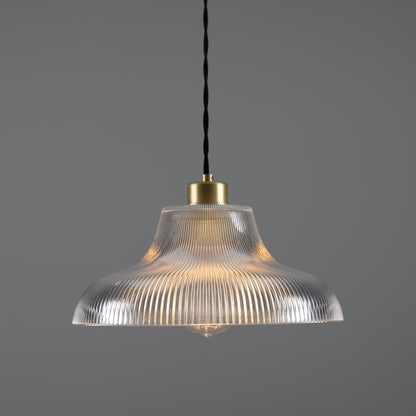 Mono Industrial Railway Glass Pendant Light