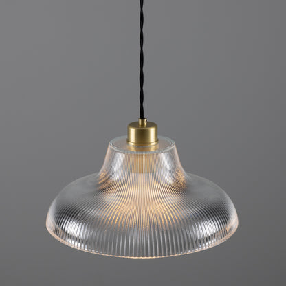 Mono Industrial Railway Glass Pendant Light
