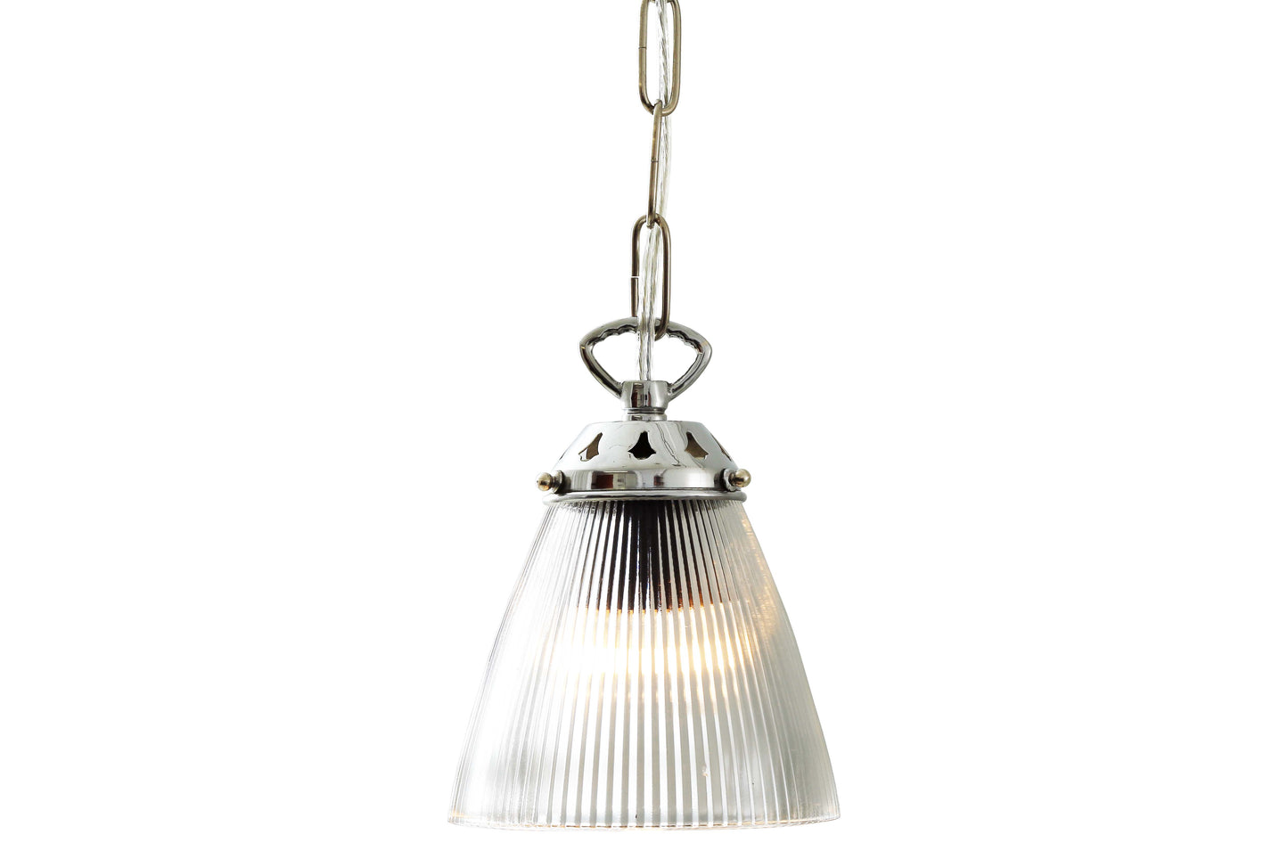 Gadar Small Holophane Glass Pendant Light