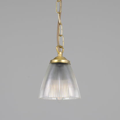 Gadar Small Holophane Glass Pendant Light