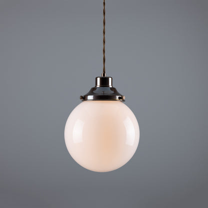 Gentry Opal Glass Globe Pendant Light