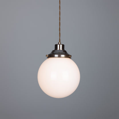 Gentry Opal Glass Globe Pendant Light