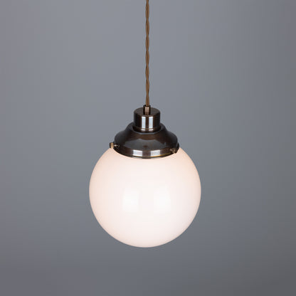 Gentry Opal Glass Globe Pendant Light