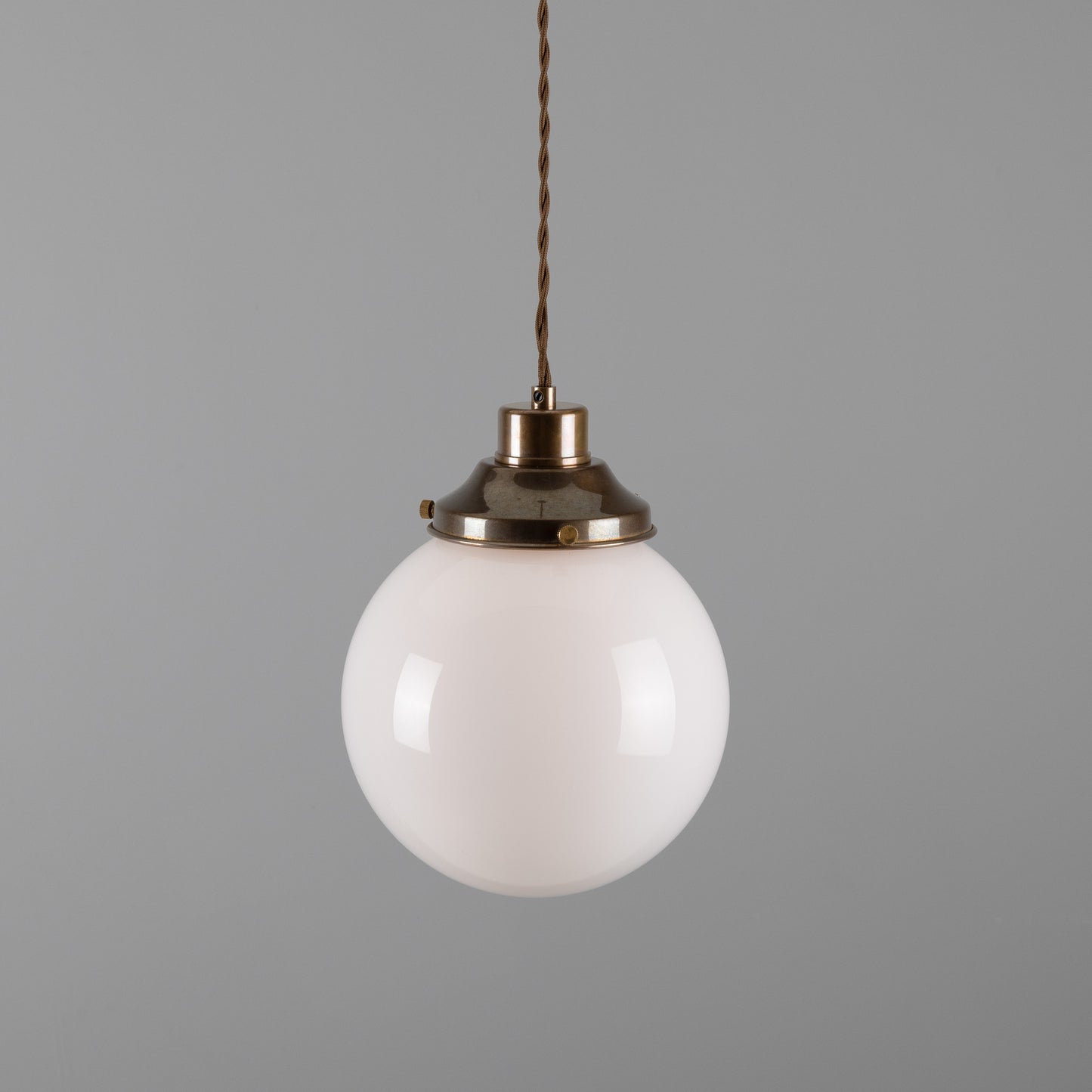 Gentry Opal Glass Globe Pendant Light