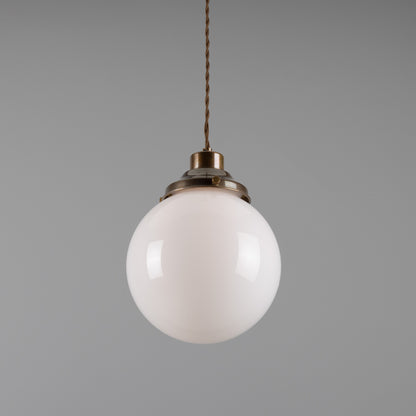 Gentry Opal Glass Globe Pendant Light