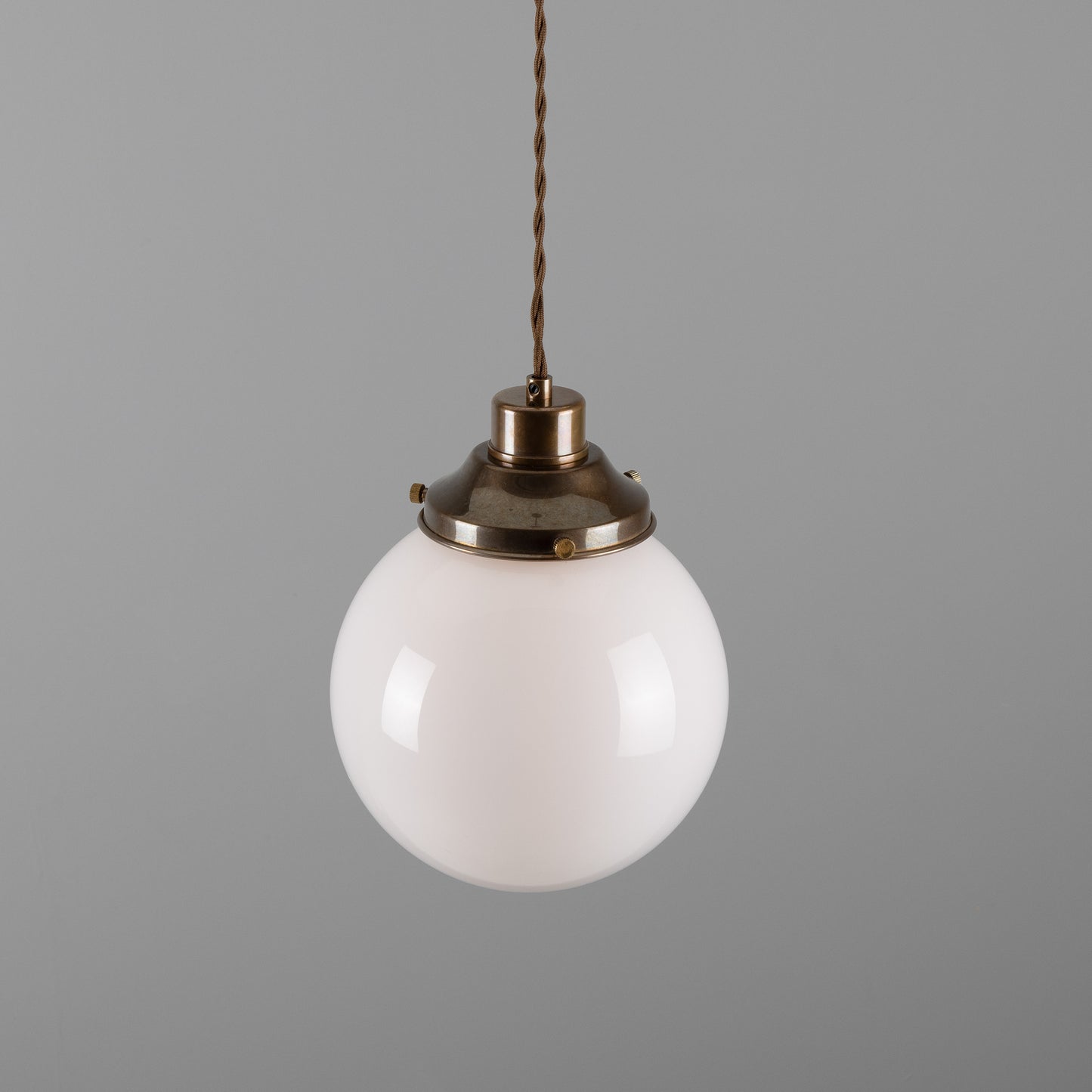 Gentry Opal Glass Globe Pendant Light
