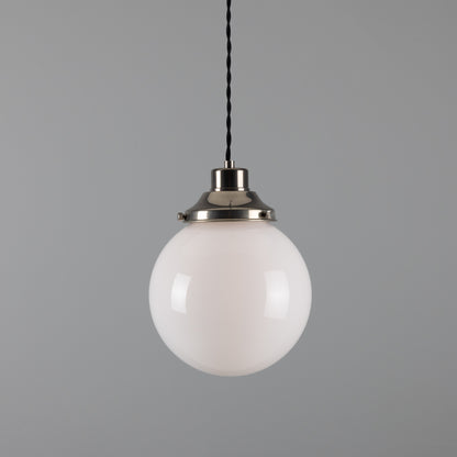 Gentry Opal Glass Globe Pendant Light