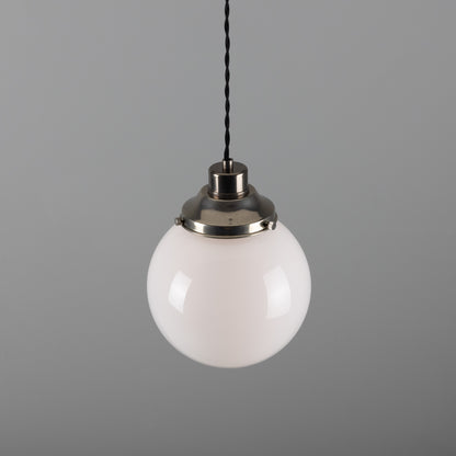 Gentry Opal Glass Globe Pendant Light