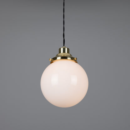 Gentry Opal Glass Globe Pendant Light