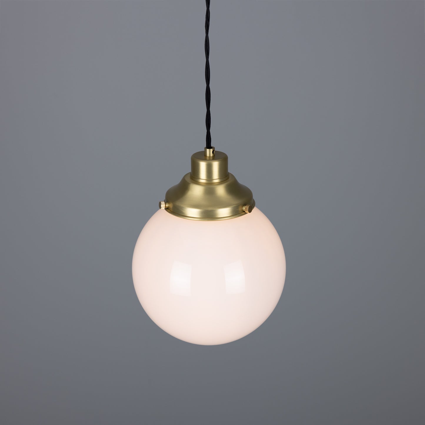 Gentry Opal Glass Globe Pendant Light