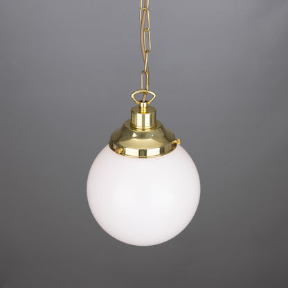 Yerevan Opal Glass Globe Pendant Light