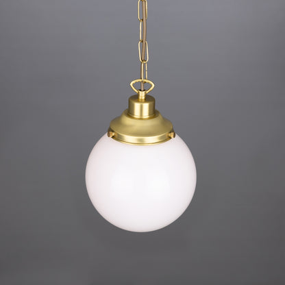 Yerevan Opal Glass Globe Pendant Light